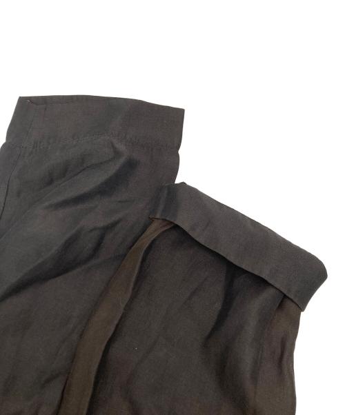 shirin guild（シリン ギルド）shirin guild (シリン ギルド) スタンドカラーリネン混ジャケット ブラック サイズ:SIZE Sの古着・服飾アイテム