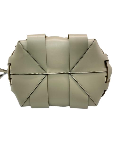 ZANCHETTI（ザンケッティー）ZANCHETTI (ザンケッティー) WOVEN MIDI SHOPPER ベージュの古着・服飾アイテム