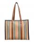 BURBERRY LONDON（バーバリーロンドン）の古着「ストライプトートバッグ」｜ブラウン