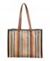 BURBERRY LONDON (バーバリーロンドン) ストライプトートバッグ ブラウン：70000円