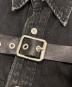 中古・古着 JOHN LAWRENCE SULLIVAN (ジョン ローレンス サリバン) FRONT SIDE BELTED DENIM SHIRT ブラック サイズ:SIZE　46：15000円