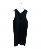 JOURNAL STANDARDジャーナルスタンダード）の古着「リングヤーンVネックワンピース」｜ブラック