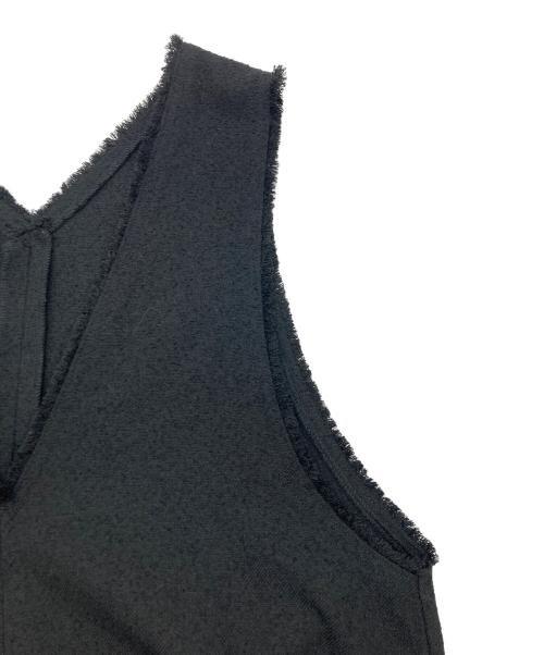 JOURNAL STANDARD（ジャーナルスタンダード）JOURNAL STANDARD (ジャーナルスタンダード) リングヤーンVネックワンピース ブラック サイズ:表記無しの古着・服飾アイテム