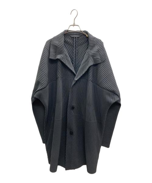 HOMME PLISSE ISSEY MIYAKE（オム プリッセ イッセイ ミヤケ）HOMME PLISSE ISSEY MIYAKE (オム プリッセ イッセイ ミヤケ) MONTHLY COLOR NOVEMBER COAT ブラック サイズ:SIZE3の古着・服飾アイテム