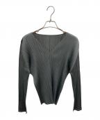 PLEATS PLEASEプリーツプリーズ）の古着「プリーツカットソー」｜グレー