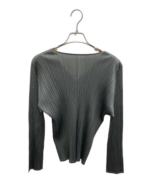 PLEATS PLEASE（プリーツプリーズ）PLEATS PLEASE (プリーツプリーズ) プリーツカットソー グレー サイズ:SIZE3の古着・服飾アイテム