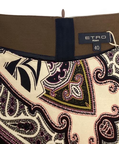 ETRO（エトロ）ETRO (エトロ) ウールワンピース ブラウン サイズ:SIZE40 未使用品の古着・服飾アイテム