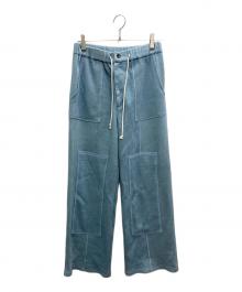 Urig（ウーリッヒ）の古着「WAFFLE EASY PANTS ワッフルイージーパンツ」｜スカイブルー