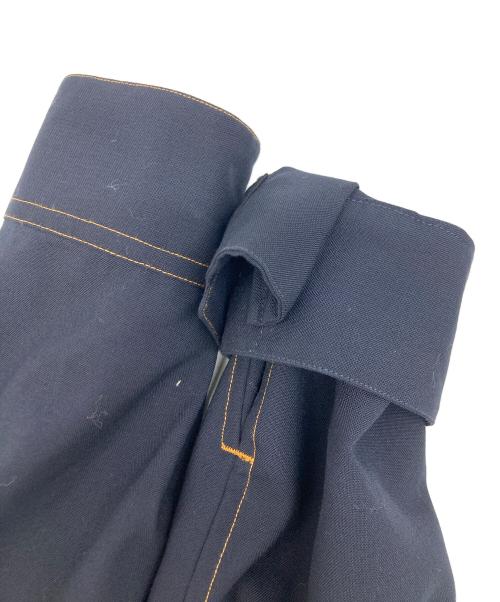 MARNI（マルニ）MARNI (マルニ) トロピカルウールコントラストステッチシャツ ネイビー サイズ:SIZE44の古着・服飾アイテム