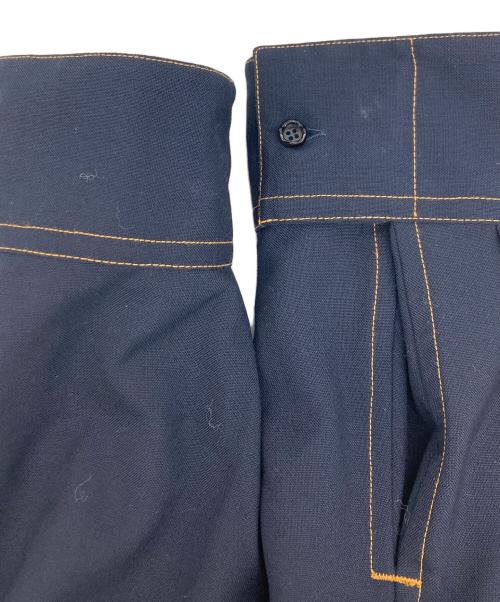 MARNI（マルニ）MARNI (マルニ) トロピカルウールコントラストステッチシャツ ネイビー サイズ:SIZE44の古着・服飾アイテム