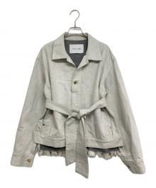 CULLNI（クルニ）の古着「CU Bow Tie Denim Jacket」｜グレー