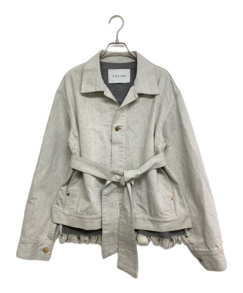 CULLNI（クルニ）CULLNI (クルニ) CU Bow Tie Denim Jacket グレー サイズ:SIZE 1の古着・服飾アイテム