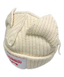 CHARLES JEFFREY LOVERBOY（チャールズ ジェフリー ラバーボーイ）の古着「耳付きニットキャップ "CHUNKY EARS"」｜アイボリー