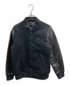 BOUNTY HUNTERバウンティハンター）の古着「レザースリーブスタジャン」｜ブラック