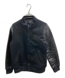 BOUNTY HUNTER（バウンティハンター）の古着「レザースリーブスタジャン」｜ブラック