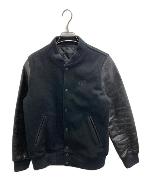 BOUNTY HUNTER（バウンティハンター）BOUNTY HUNTER (バウンティハンター) レザースリーブスタジャン ブラック サイズ:SIZE Sの古着・服飾アイテム