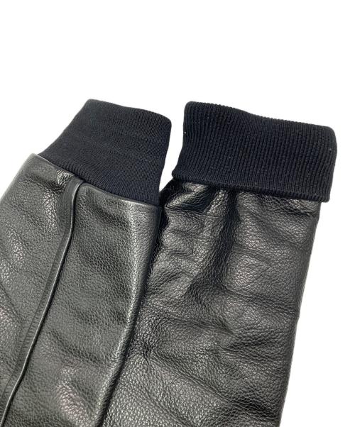 BOUNTY HUNTER（バウンティハンター）BOUNTY HUNTER (バウンティハンター) レザースリーブスタジャン ブラック サイズ:SIZE Sの古着・服飾アイテム