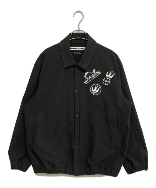 MCQ（マックキュー）MCQ (マックキュー) スワローバッチ ウインド チーター コーチジャケット ブラック サイズ:SIZE 50の古着・服飾アイテム