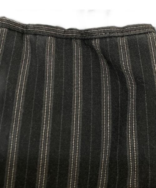 BLACK COMME des GARCONS（ブラックコムデギャルソン）BLACK COMME des GARCONS (ブラックコムデギャルソン) ドッキングデザインストライプパンツ ブラック サイズ:SIZE Mの古着・服飾アイテム