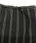 中古・古着 BLACK COMME des GARCONS (ブラックコムデギャルソン) ドッキングデザインストライプパンツ ブラック サイズ:SIZE M：8000円