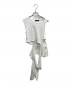 UNDERCOVERアンダーカバー）の古着「変形カットソー」｜ホワイト