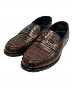 LOEWEロエベ）の古着「カンポフラップバック ローファー」｜ブラウン