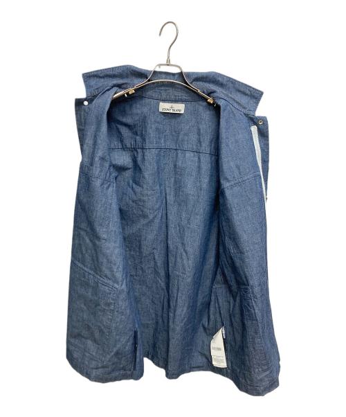 STONE ISLAND（ストーンアイランド）STONE ISLAND (ストーンアイランド) CHAMBRAY CANVAS デニムジャケット インディゴ サイズ:SIZE XLの古着・服飾アイテム