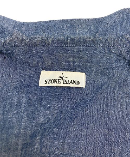 STONE ISLAND（ストーンアイランド）STONE ISLAND (ストーンアイランド) CHAMBRAY CANVAS デニムジャケット インディゴ サイズ:SIZE XLの古着・服飾アイテム