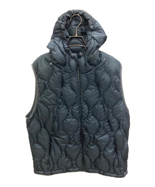 TAION（タイオン）TAION (タイオン) BAL (バル) REMOVABLE SLEEVE DOWN JACKET ブルー サイズ:SIZE　Lの古着・服飾アイテム