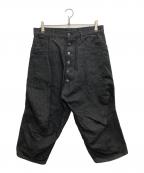 NEMETHネメス）の古着「デニムサルエルパンツ」｜ブラック