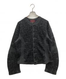 NEMETH（ネメス）の古着「ジャガードニットカーディガン」｜グレー