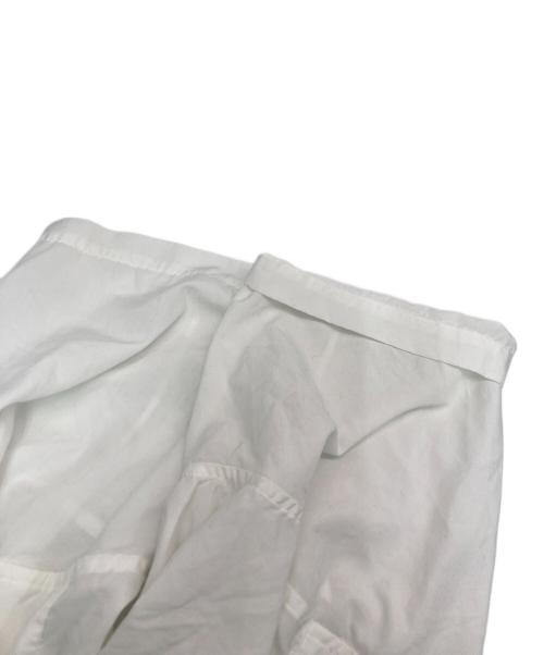 BLACK COMME des GARCONS（ブラックコムデギャルソン）BLACK COMME des GARCONS (ブラックコムデギャルソン) アシンメトリーシャツ ホワイト サイズ:SIZE Lの古着・服飾アイテム