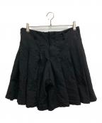 COMME des GARCONS HOMME PLUSコムデギャルソンオムプリュス）の古着「ポリ縮絨プリーツショートパンツ」｜ブラック