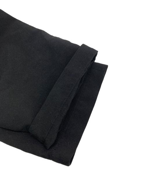 BLACK COMME des GARCONS（ブラックコムデギャルソン）BLACK COMME des GARCONS (ブラックコムデギャルソン) ポリ縮絨ジップテーパードパンツ ブラック サイズ:SIZE　Mの古着・服飾アイテム