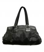 CELINEセリーヌ）の古着「レザートートバッグ」｜ブラック