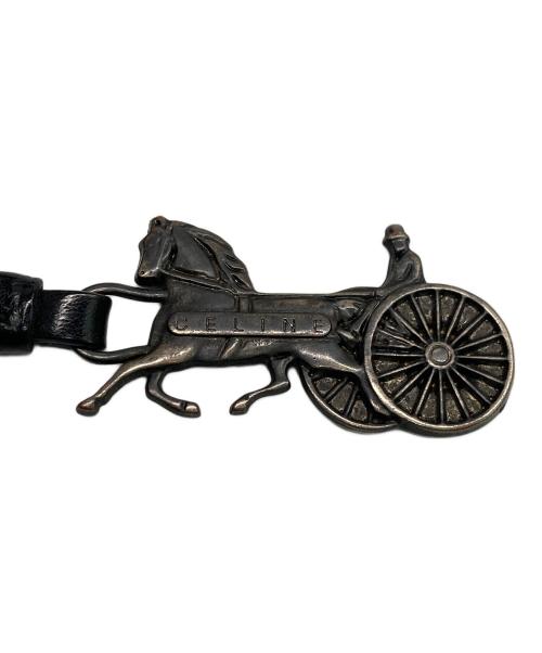 CELINE（セリーヌ）CELINE (セリーヌ) レザートートバッグ ブラックの古着・服飾アイテム