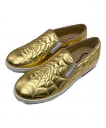 charlotte olympia（シャーロットオリンピア）の古着「メタリックキルティングスリッポン」｜ゴールド