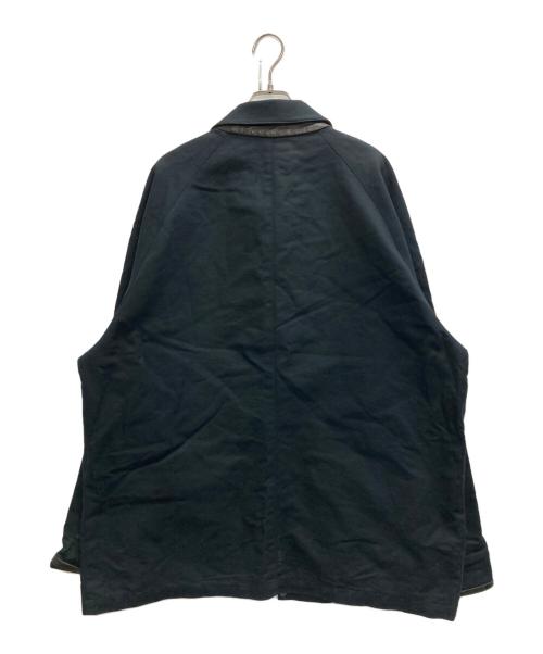 POLO RALPH LAUREN（ポロ・ラルフローレン）POLO RALPH LAUREN (ポロ・ラルフローレン) レザー切替ハンディングジャケット ブラック サイズ:SIZE XLの古着・服飾アイテム