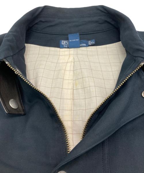 POLO RALPH LAUREN（ポロ・ラルフローレン）POLO RALPH LAUREN (ポロ・ラルフローレン) レザー切替ハンディングジャケット ブラック サイズ:SIZE XLの古着・服飾アイテム