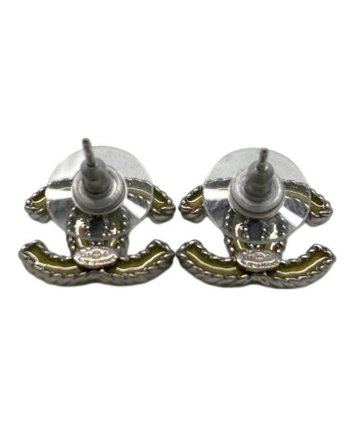 CHANEL（シャネル）CHANEL (シャネル) ココマークピアス シルバー×イエローの古着・服飾アイテム