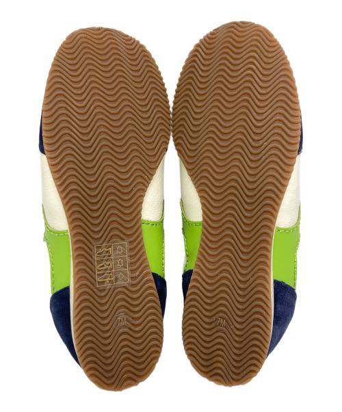 TORY BURCH（トリーバーチ）TORY BURCH (トリーバーチ) Serif Leather Sneaker ネイビー×ベージュ サイズ:SIZE 7Aの古着・服飾アイテム