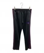 Needlesニードルズ）の古着「シャイニー ライン トラック パンツ」｜ブラック