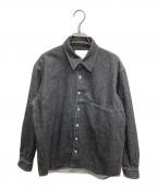 SIMPLY COMPLICATEDシンプリーコンプリケイティド）の古着「BF DENIM SHIRT BLACK」｜ブラック