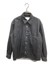 SIMPLY COMPLICATED（シンプリーコンプリケイティド）の古着「BF DENIM SHIRT BLACK」｜ブラック