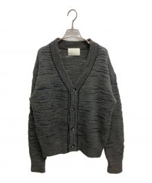 SIMPLY COMPLICATED（シンプリーコンプリケイティド）の古着「スラブニットカーディガン」｜チャコールグレー