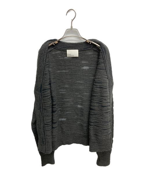 SIMPLY COMPLICATED（シンプリーコンプリケイティド）SIMPLY COMPLICATED (シンプリーコンプリケイティド) スラブニットカーディガン チャコールグレー サイズ:SIZE1の古着・服飾アイテム