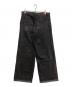 nul1.org (ナル・ドット・オーアールジー) ワイドデニムパンツ ブラック サイズ:SIZE L：7000円
