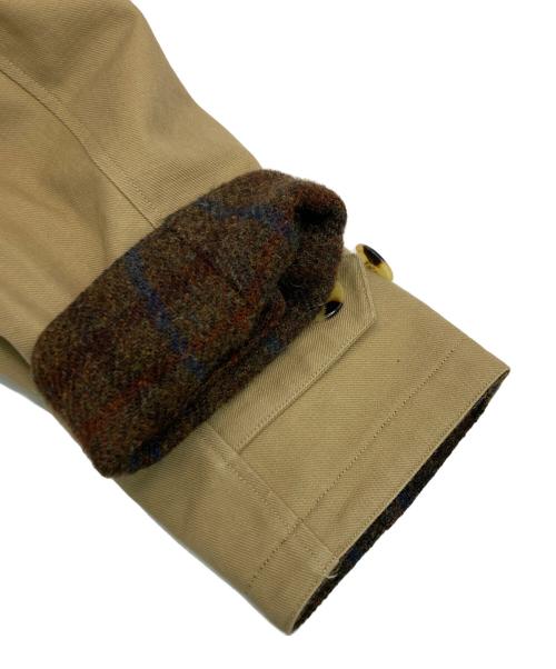 OLD JOE & Co.（オールドジョー）OLD JOE & Co. (オールドジョー) Harris Tweed (ハリスツイード) リバーシブルステンカラーコート ブラウン サイズ:SIZE38の古着・服飾アイテム