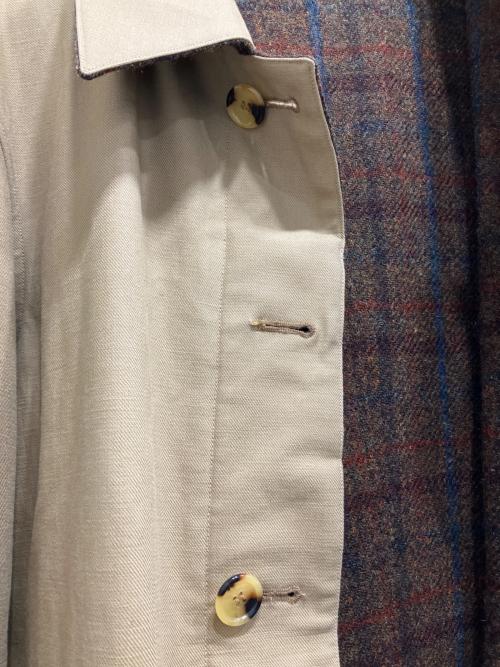 OLD JOE & Co.（オールドジョー）OLD JOE & Co. (オールドジョー) Harris Tweed (ハリスツイード) リバーシブルステンカラーコート ブラウン サイズ:SIZE38の古着・服飾アイテム
