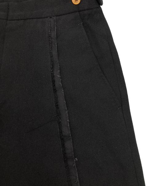 COMME des GARCONS HOMME PLUS（コムデギャルソンオムプリュス）COMME des GARCONS HOMME PLUS (コムデギャルソンオムプリュス) ウールアウトシームパンツ ブラック サイズ:SIZE Sの古着・服飾アイテム